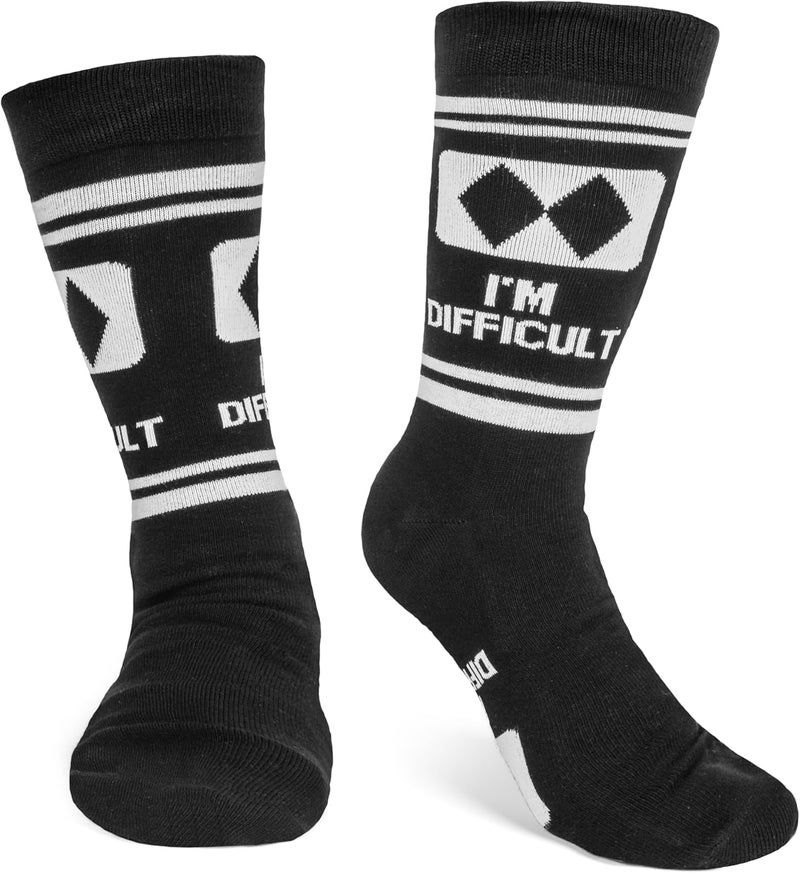 Lavley Ski Socks - Funny socks for skiers and snowboarders - Unisex novelty gift - Great for birthdays or holidays - Image 4
